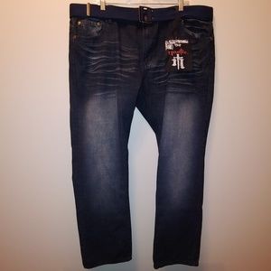 Nostic distressed black jeans Dark Blast NWT